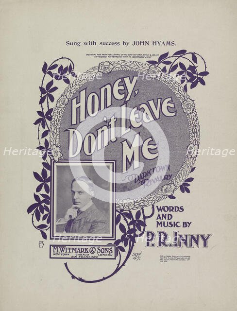 'Honey, don't leave me', 1901. Creator: Unknown.