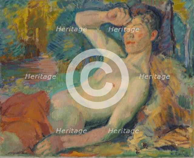 Awakening Faun, 1914. Creator: Magnus Enckell.