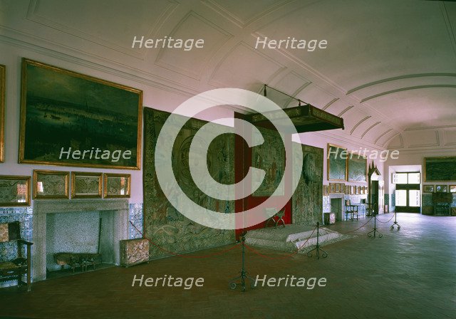 Monastery of San Lorenzo in the Escorial, interior view of the Throne Room.