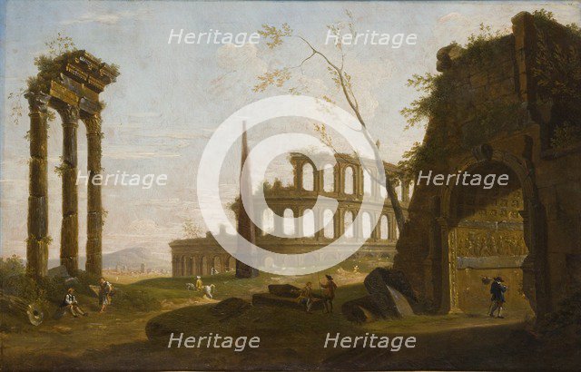 Roman Capriccio, 1756. Artist: John Inigo Richards