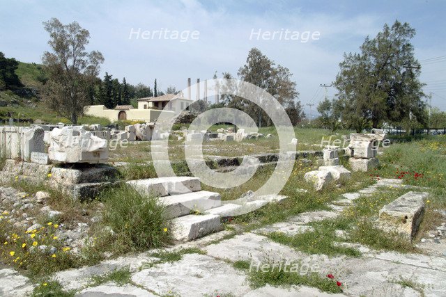 The Temple of Artemis Propylaea at Eleusis, Greece. Artist: Samuel Magal