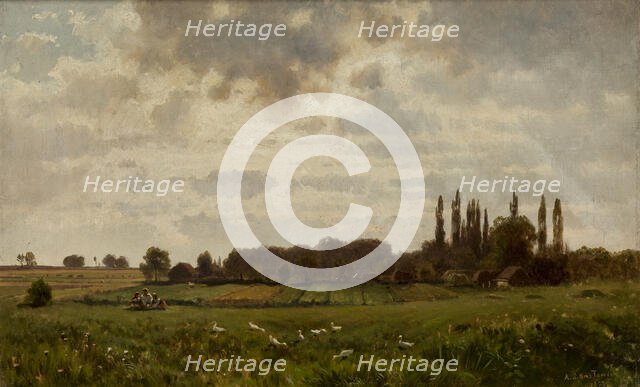 Village Maslowice, 1873. Creator: Aleksander Swieszewski.