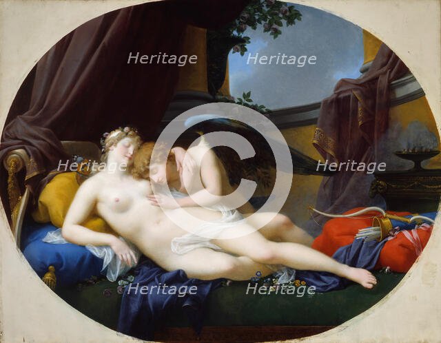 Cupid and Psyche, 1828. Creator: Jean-Baptiste Regnault.
