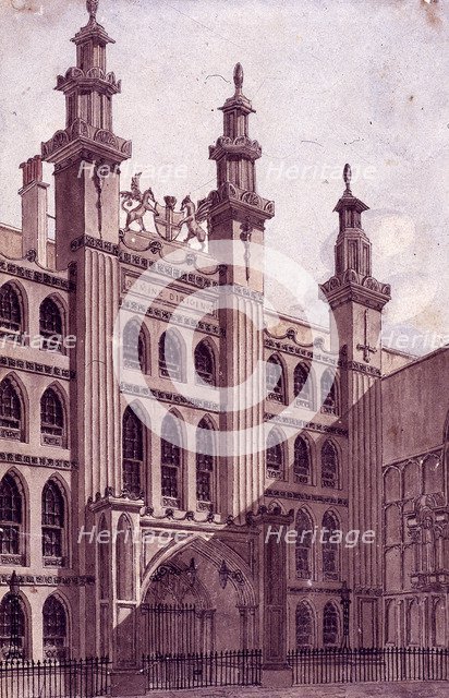 Guildhall, London, c1800. Artist: Charles Tomkins