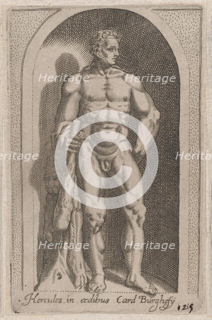 Speculum Romanae Magnificentiae: Hercules (Hercules in aedibus Card. Burghesij), 1..., 16th century. Creator: Anon.