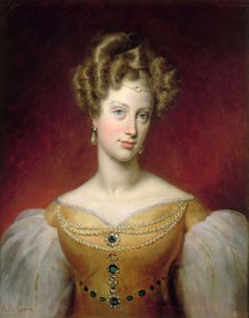 Princess Caroline of Naples and Sicily (1798-1870), Duchesse de Berry. Artist: Guérin, Paulin (1783-1855)