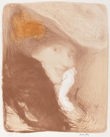 La Rieuse: Madame Albert Besnard, 1897. Creator: Edmond Francois Aman-Jean.