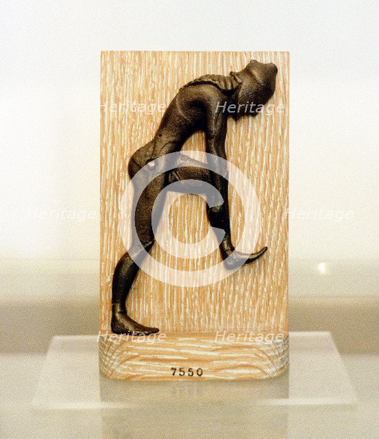 Ancient Greek Hoplite in training. Artist: Anon