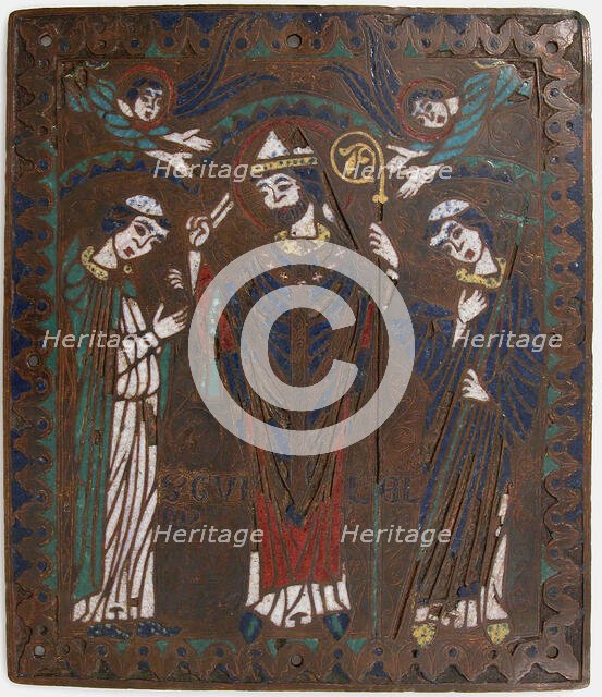 Plaque with Saint William of Bourges, French, ca. 1218-25. Creator: Unknown.