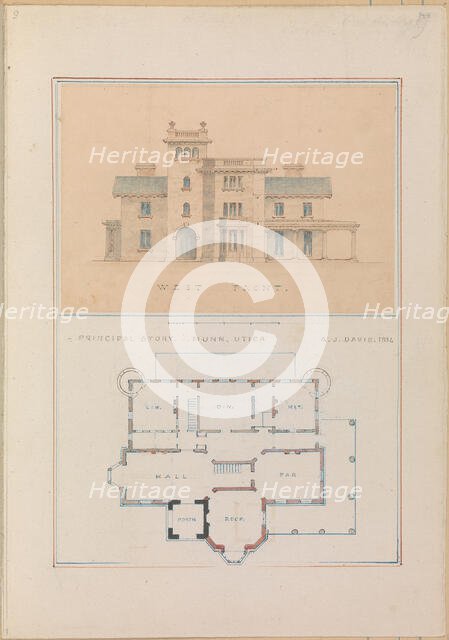 John Munn of Utica, ca. 1854. Creator: Alexander Jackson Davis.