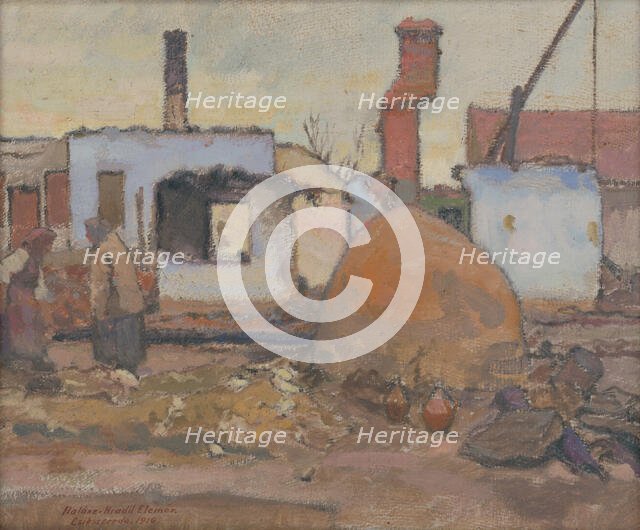 After the Passage of the Front, 1916. Creator: Elemír Halász-Hradil.