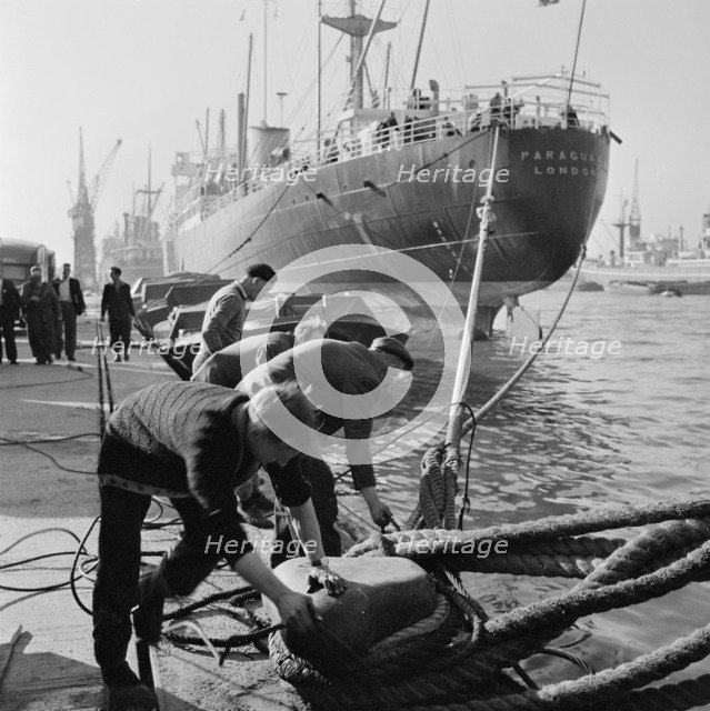 Dockers at the London Docks, July 1965. Artist: John Gay