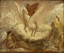 Pegasus Departing, by 1901. Creator: Albert Pinkham Ryder.