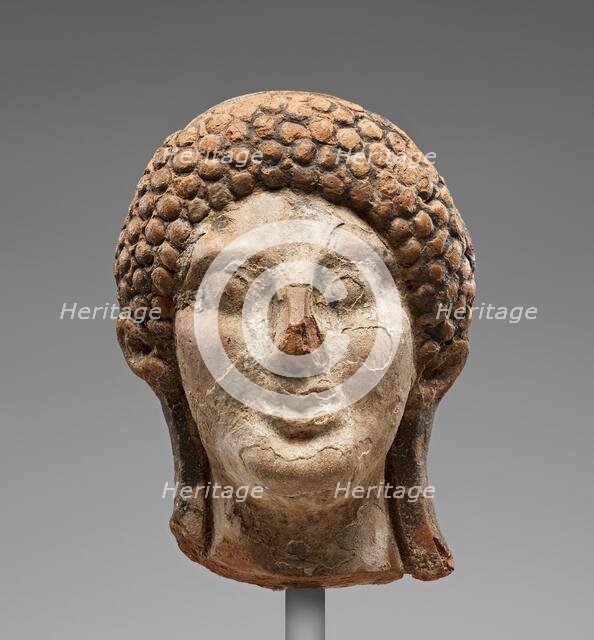 Head of a Kore, about 500 BC. Creator: Unknown.