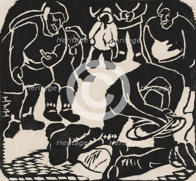 Flogging (Prelude to the Lynching), 1927. Creator: Helen West Heller.