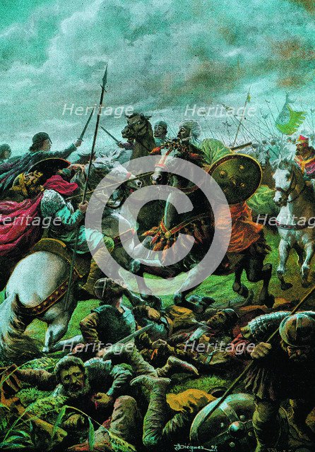 Battle of Guadalete (19-26 July 711), the defeat of the troops of the Visigothic King Don Rodrigo…