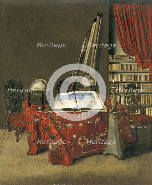 Corner of a Library, 1711. Artist: Heyden, Jan, van der (1637-1712)