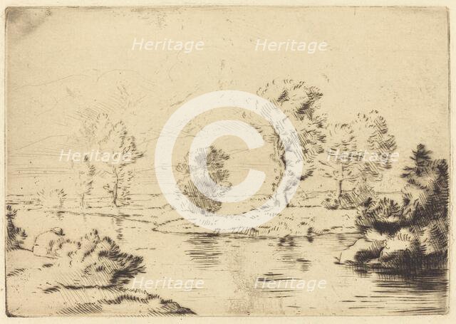 Banks of the Marne (Bord de la Marne). Creator: Alphonse Legros.