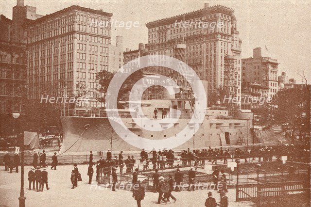 Recruiting for the United States Navy, c1917 (1919). Artist: Press Illustrating Service.