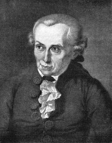 Immanuel Kant, German philosopher, (1900). Artist: Unknown
