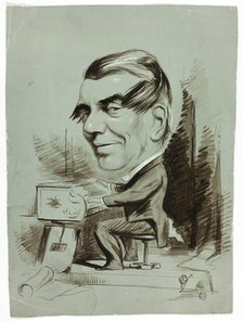 Caricature of Piano Player, n.d. Creator: John Doyle.
