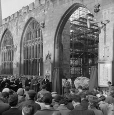 Coventry Cathedral, Priory Street, Coventry, 22/12/1960. Creator: John Laing plc.