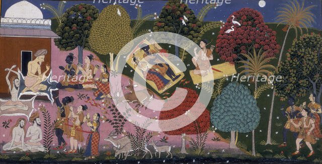 A wise man gives his blessing, 1713. Creator: Unknown.