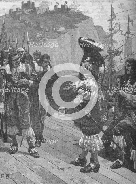 Landing of King Charles II at Dover, 1660 (1905).  Artist: Unknown.