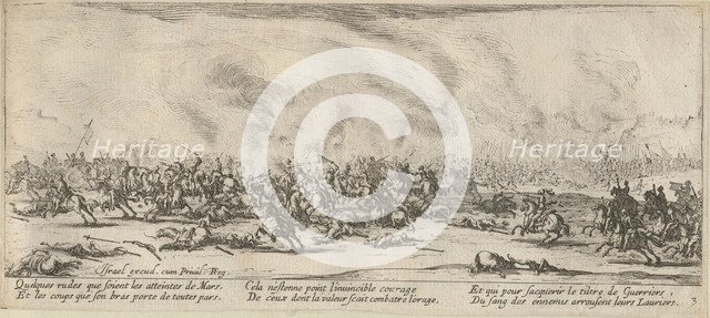 The Miseries and Misfortunes of War, folio 3: The Battle, 1633.