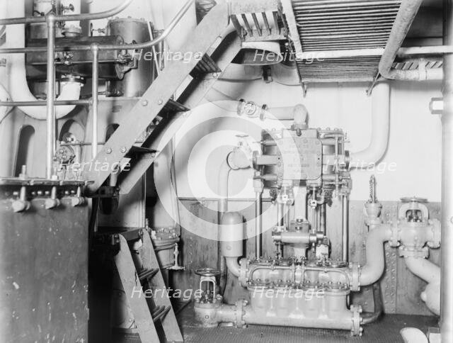 U.S.S. Kentucky, engine room, 1900 or 1901. Creator: Unknown.