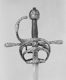 Rapier, probably French, Paris, ca. 1610-20. Creators: Bouqueton, Johannes Wundes.