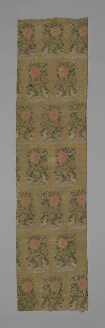 Panel (Dress Fabric), Iran, 1675/1700 Safavid Dynasty (1501-1722). Creator: Unknown.