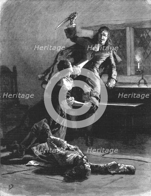 ''"Urith: A Tale of Dartmoor", By S. Baring Gould, M. A.; "That for Urith" ', 1890. Creator: Frank Dadd.