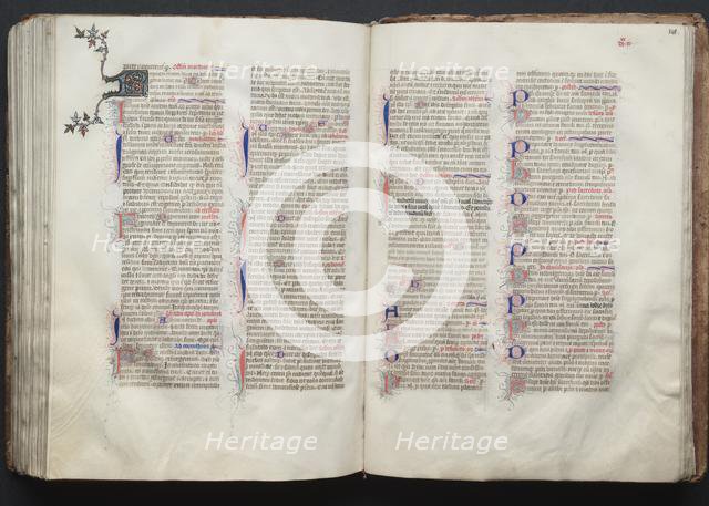 The Gotha Missal: Fol. 140v, Text, c. 1375. Creator: Master of the Boqueteaux (French); Workshop, and.