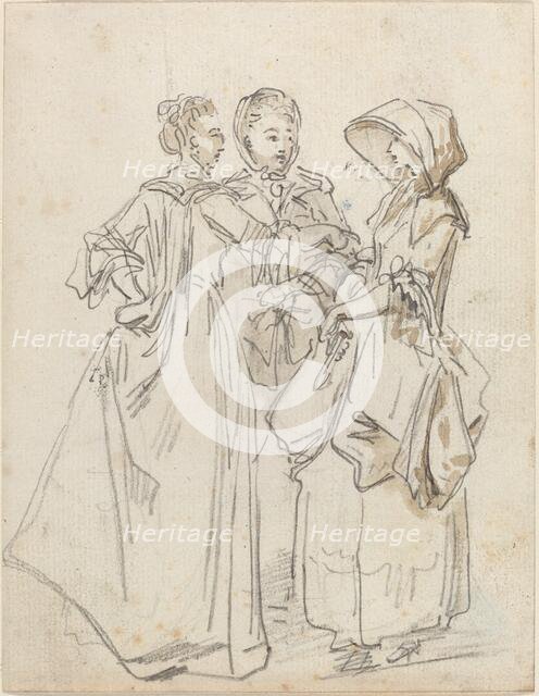 Three Ladies Chatting. Creator: Hubert Robert.