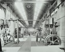 Interior of engine the house at Crossness Sewage Treatment Works, London, 1894. Artist: Unknown.