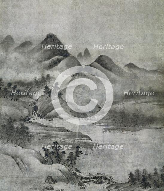 Landscape, 1500-1525. Creator: Soami (Japanese, d. 1525).