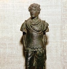 Gaullish prisoner, Roman bronze statuette, c1st century. Artist: Unknown