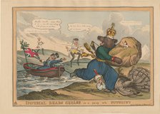 Imperial Bears Grease (Greece) or a peep into futurity. Caricature on the Russo-Turkish War, 1828. Creator: Heath, William (1795-1840).