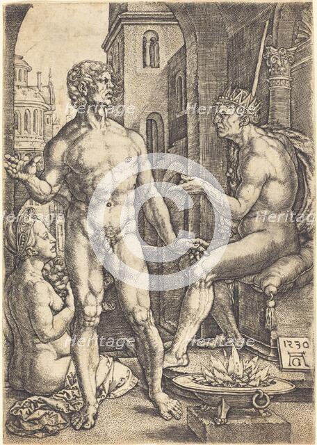 Mucius Scaevola. Creator: Heinrich Aldegrever.