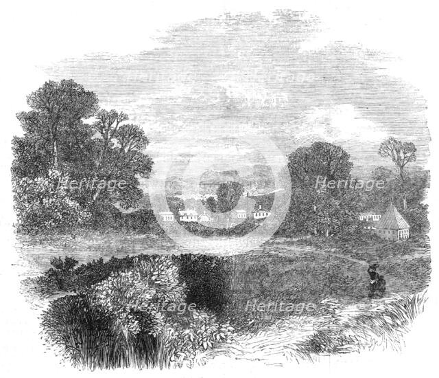 The Outbreak in Jamaica: Maroon Town, Blue Mountains, 1865. Creator: Unknown.