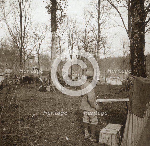 Camp, Genicourt, northern France, c1914-c1918. Artist: Unknown.