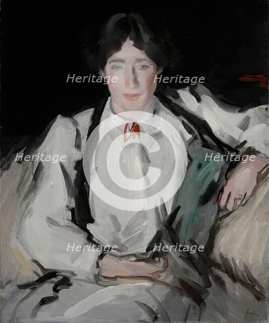 Portrait of Mrs Peploe, 1907. Creator: Samuel John Peploe.