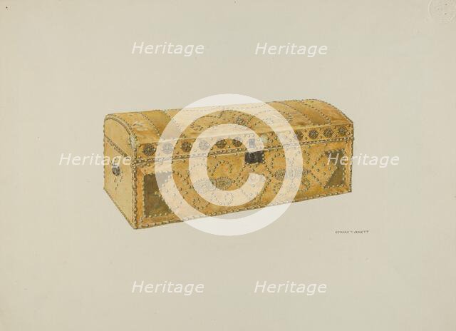 Trunk, c. 1938. Creator: Edward Jewett.