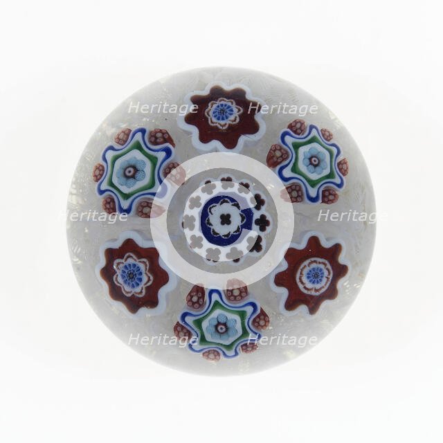 Paperweight, Lunéville, c. 1846-55. Creator: Baccarat Glasshouse.