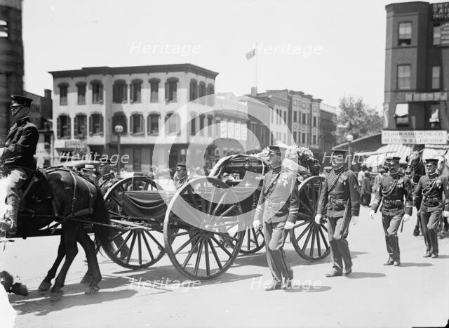 Funeral of P. Ezequial [sic], E.E. And M.P. from Venezuela, 1914. Creator: Harris & Ewing.
