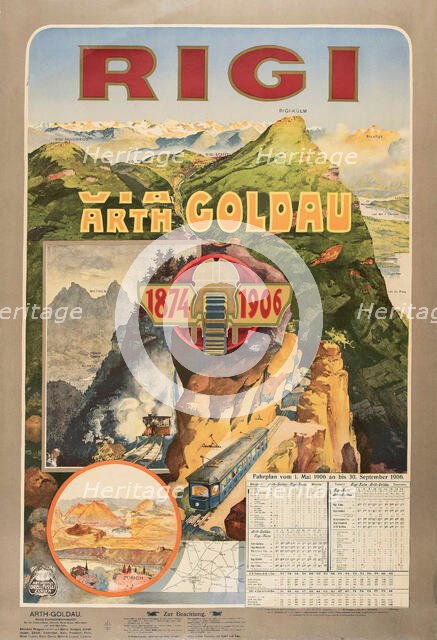 Rigi - via Arth Goldau , 1906. Creator: Anonymous.
