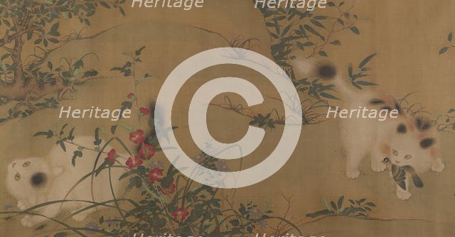 Spring Play in a Tang Garden, 18th century. Creator: Unknown.