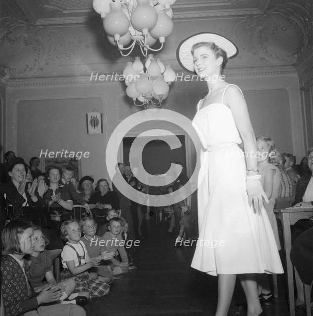 Fashion show, Landskrona, Sweden, 1952. Artist: Unknown