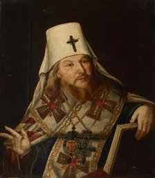Portrait of Plato II (Levshin), the Metropolitan of Moscow (1737-1812), 2nd Half of the 18th century Creator: Anonymous.